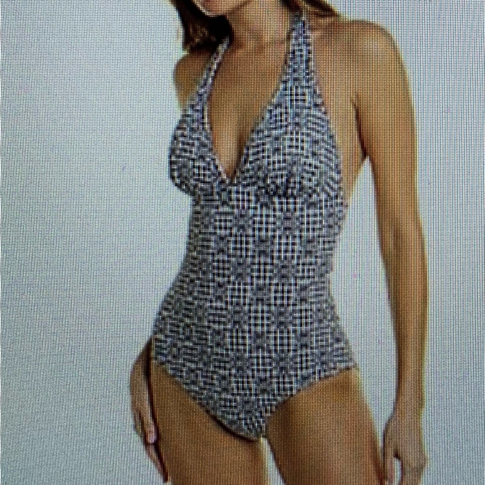 NWT Shoshanna halter one-piece swimsuit. Size 12. Never worn.